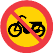 حركة المرور حظر الدرجة الدراجة الثانية