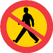 حظر السير على الاقدام
