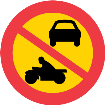 حظر حركة المرور مع المركبات الآلية من الدرجة الدراجة الثانية